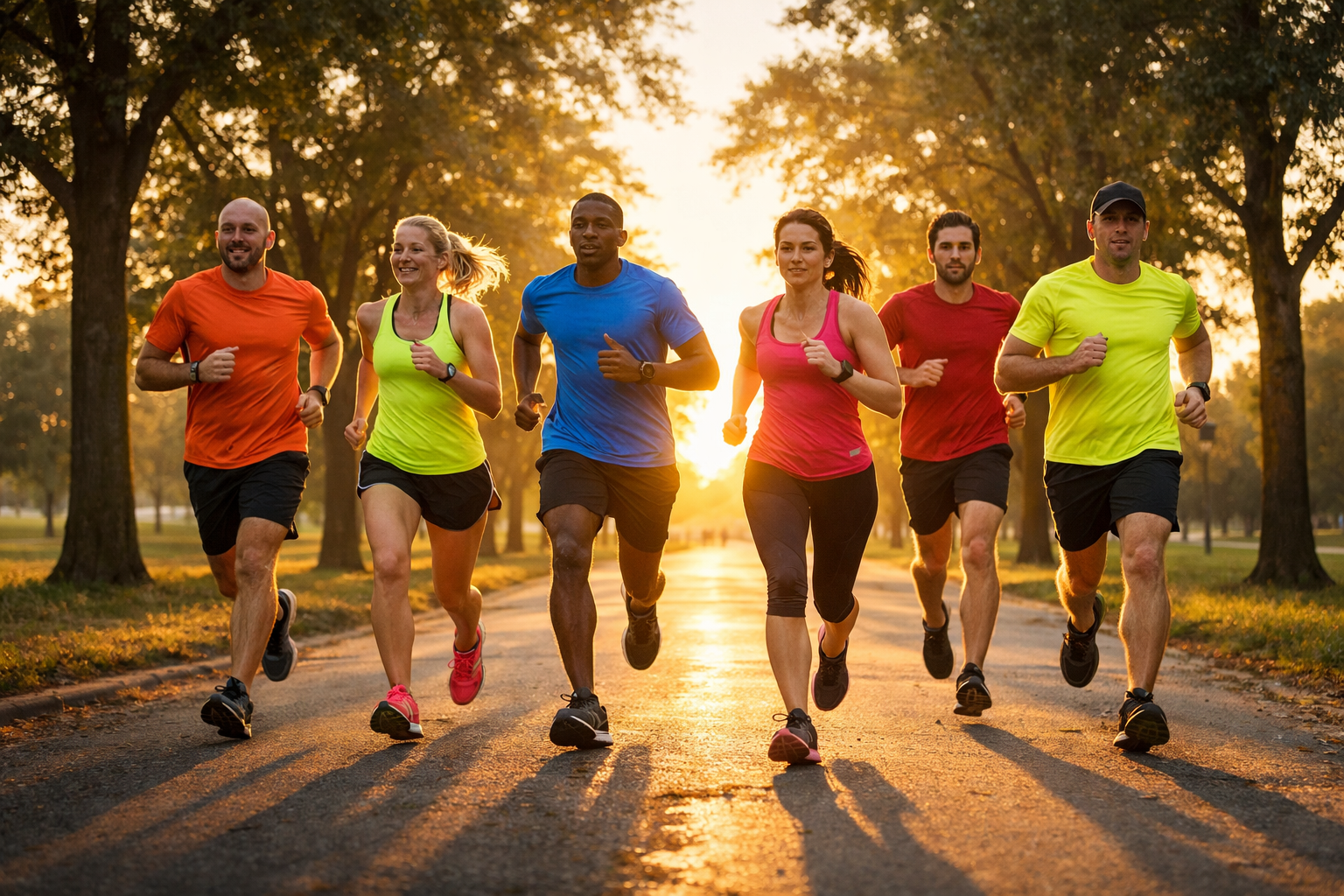 Grup halinde kosu antrenmani