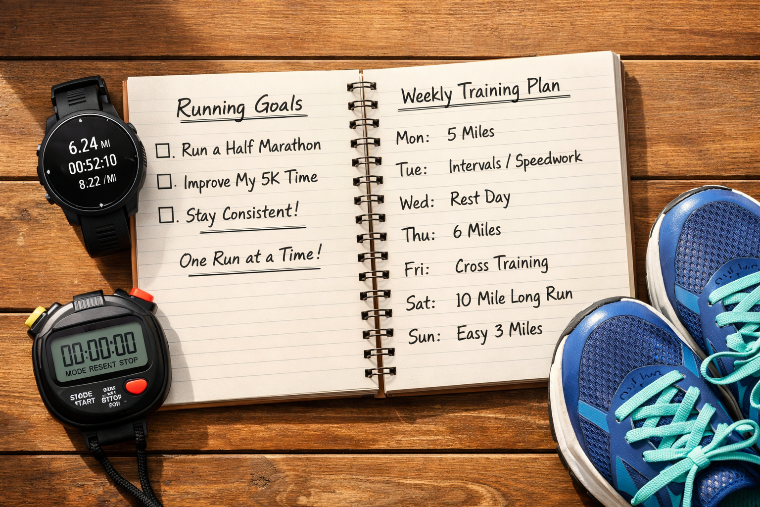 Kosu hedefleri ve antrenman takibi